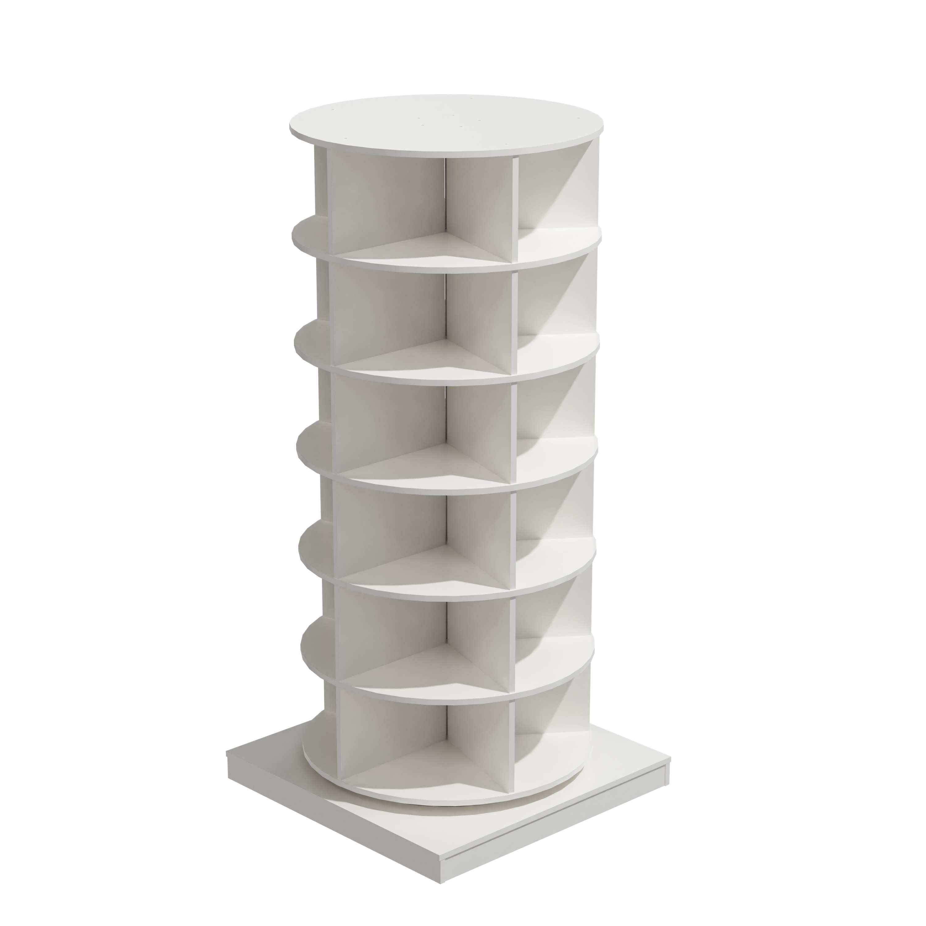 Modern 360° Rotating Shoe Cabinet 6/7 Layers Space Saver