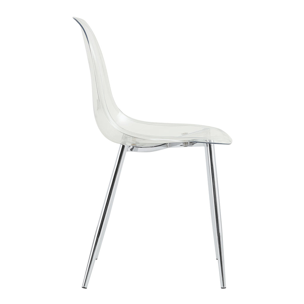 Modern Minimalist Transparent Metal Dining Chairs