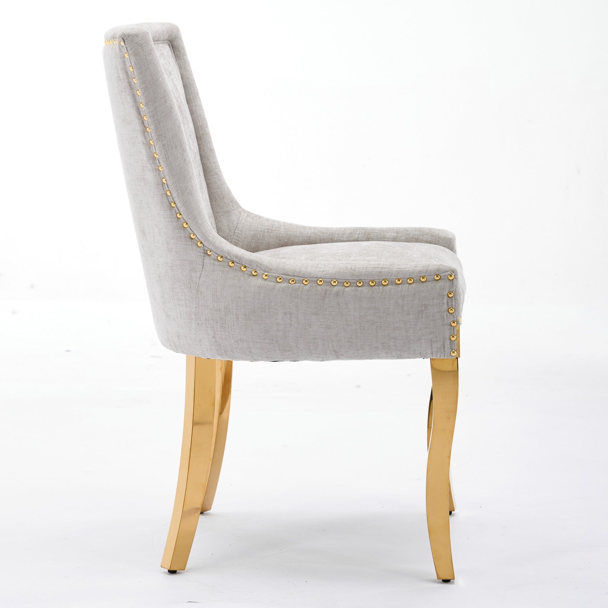 Modern Style Chenille Dining Chairs (Set of 2)