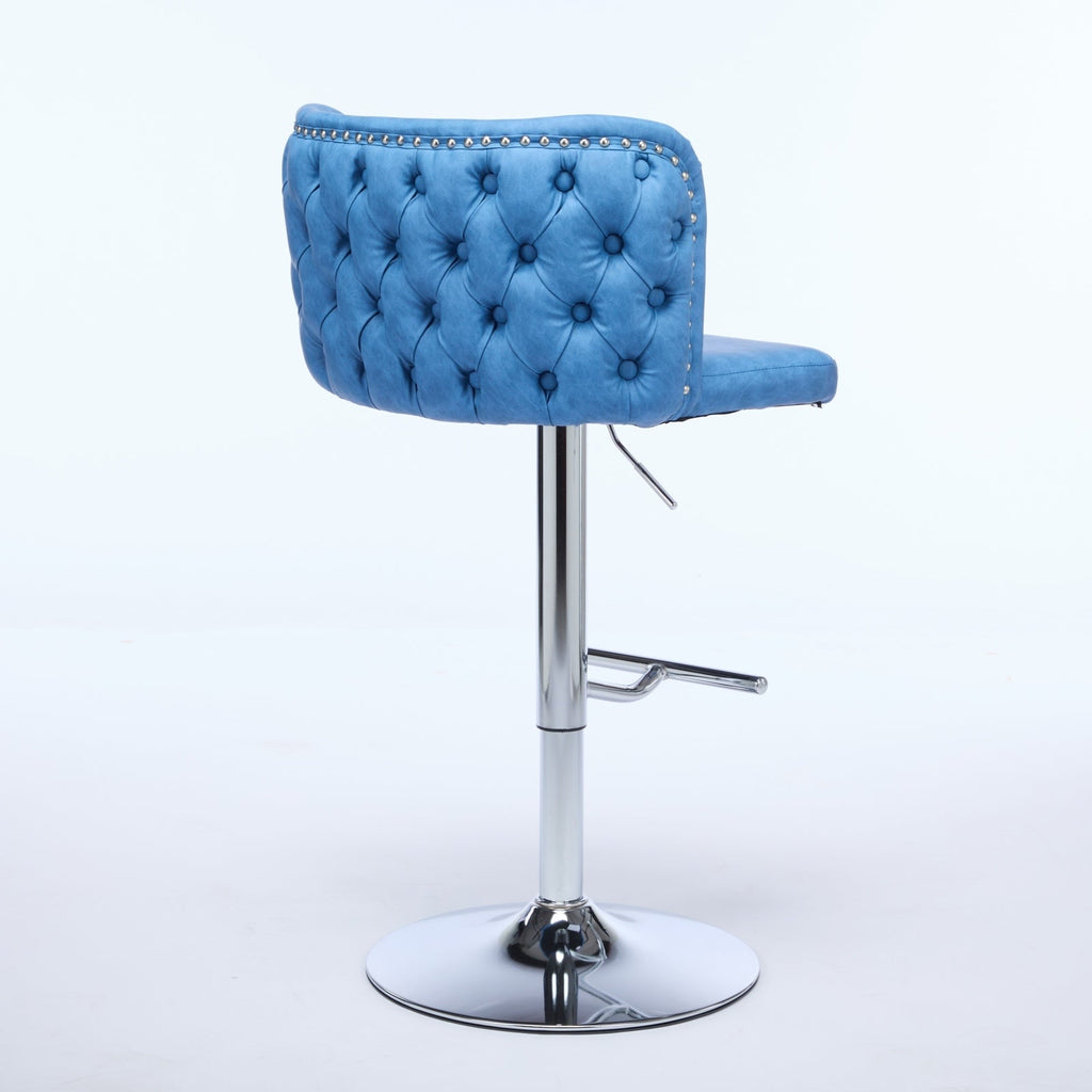 Modern PU Upholstered Bar Stools (Set of 2)
