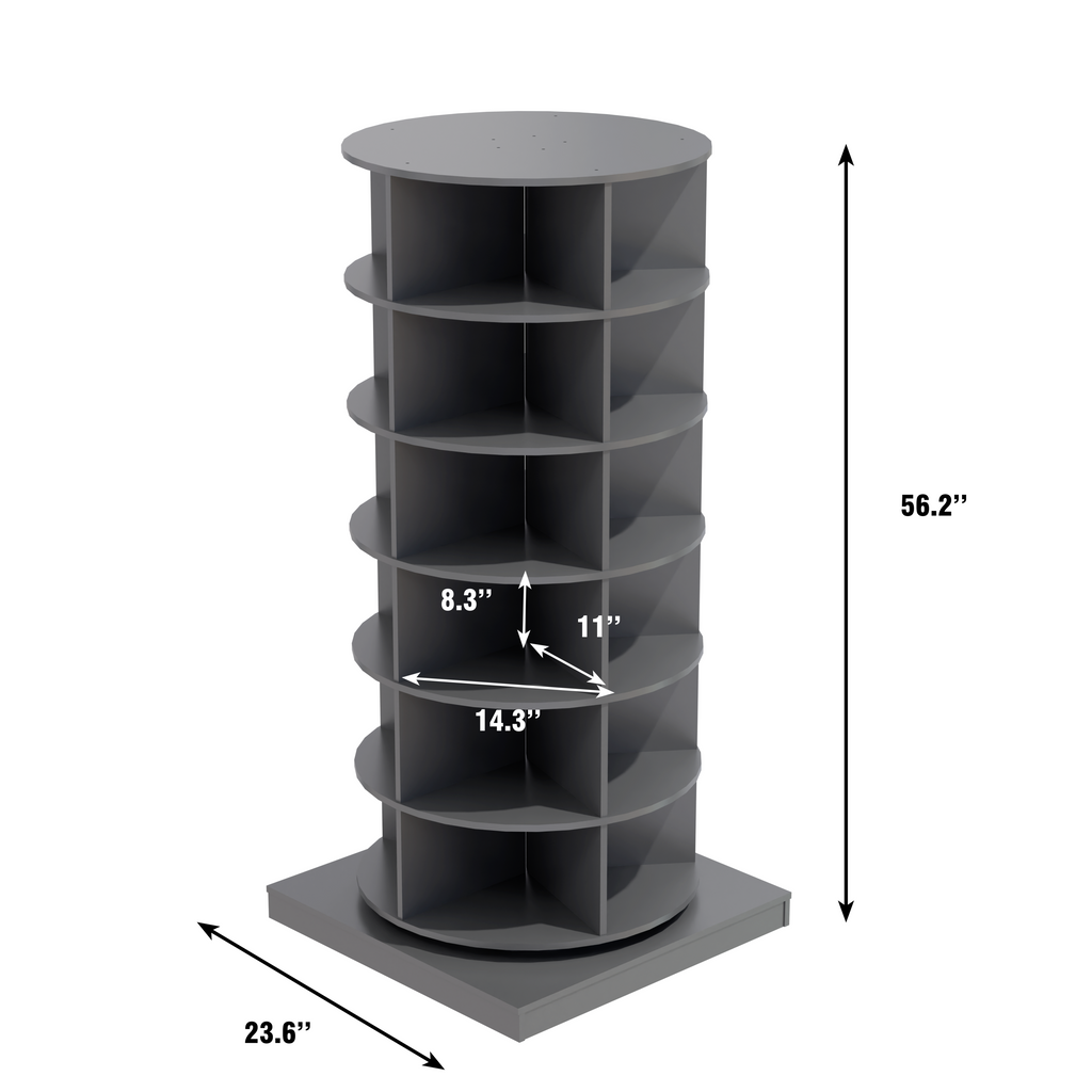 Modern 360° Rotating Shoe Cabinet 6/7 Layers Space Saver