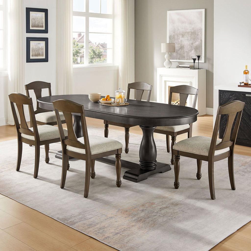 94.06 Inch Extendable Wooden Dining Table