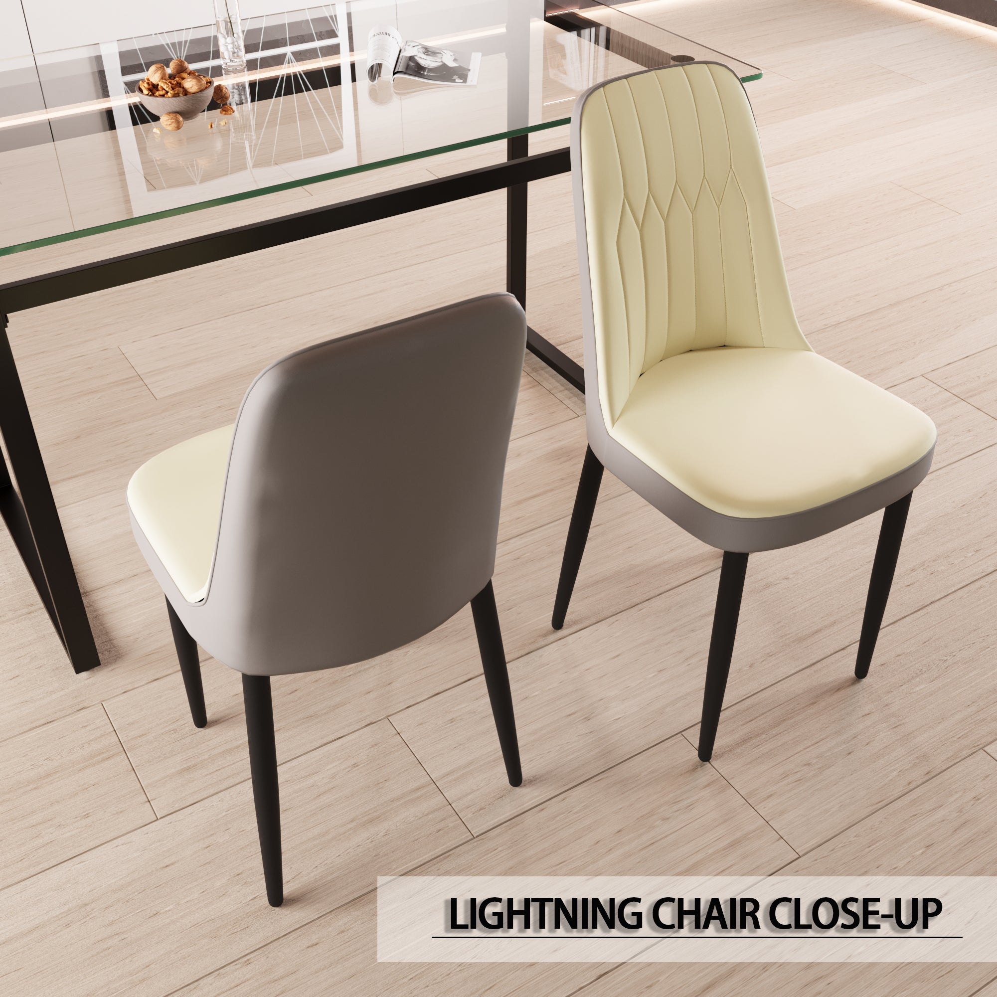 47'-63' Expandable Dining Table and Chair Set