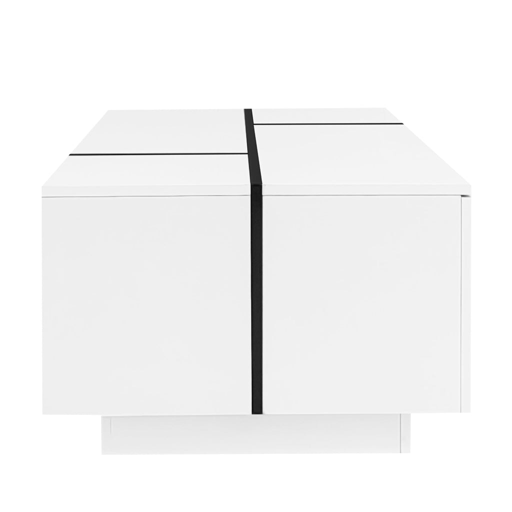 Multi-Functional Extendable Coffee Table with 2 Storage Space and Drawers