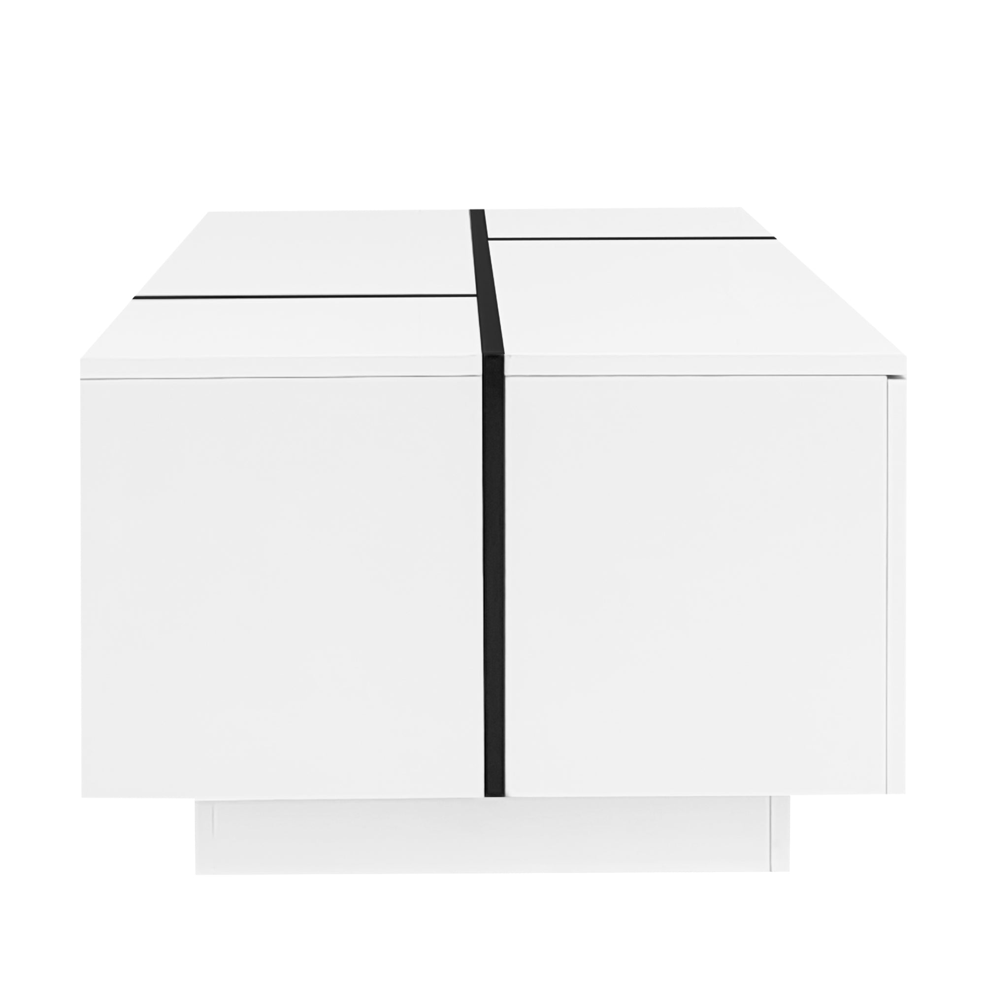 Multi-Functional Extendable Coffee Table with 2 Storage Space and Drawers