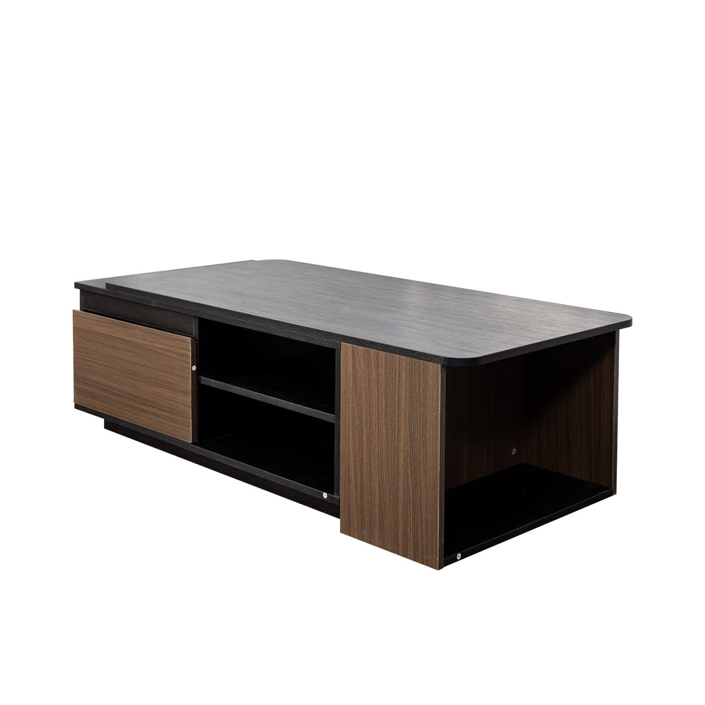 Extendable Length Adjustable Wood Coffee Table
