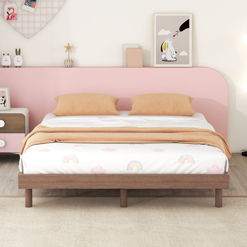 Modern Design Full Floating Platform Bed Frame