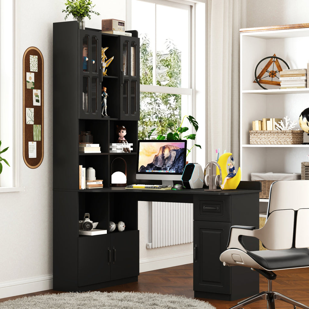 L-Shaped Design Corner Computer Desk for Home Office