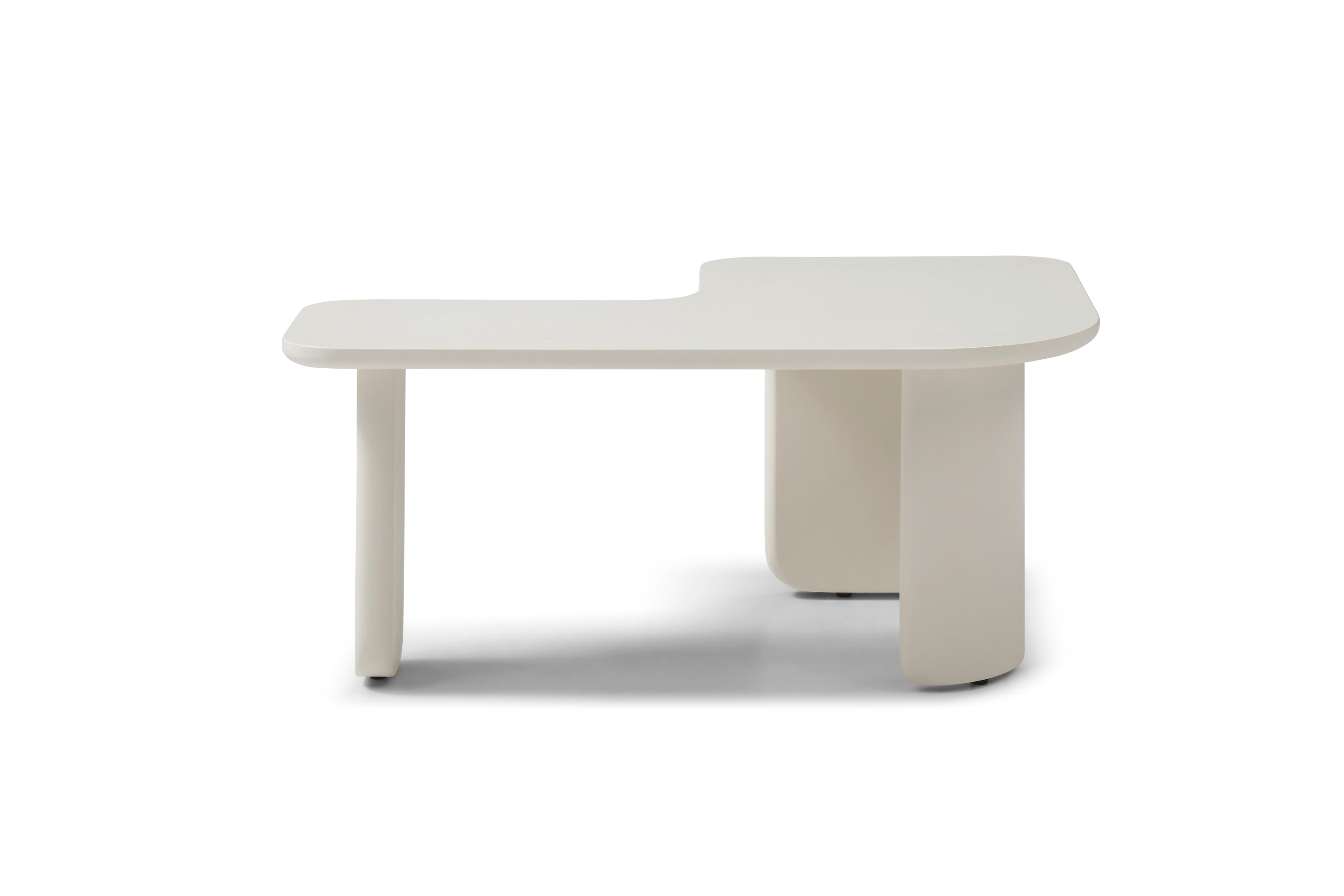 35.43' L-Shape Modern Coffee Table