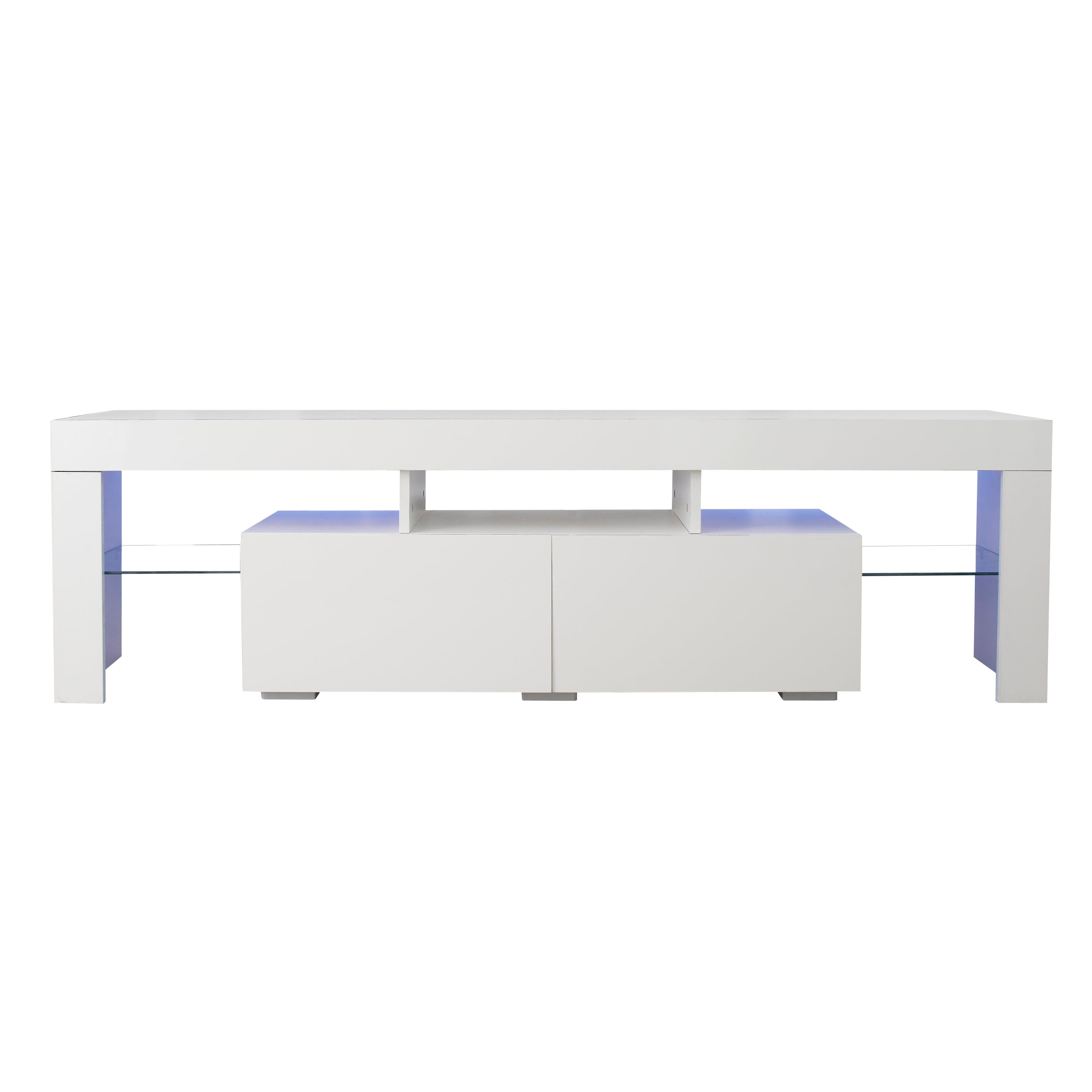 Modern Remote Control 20 Colors LED Lights TV Stand