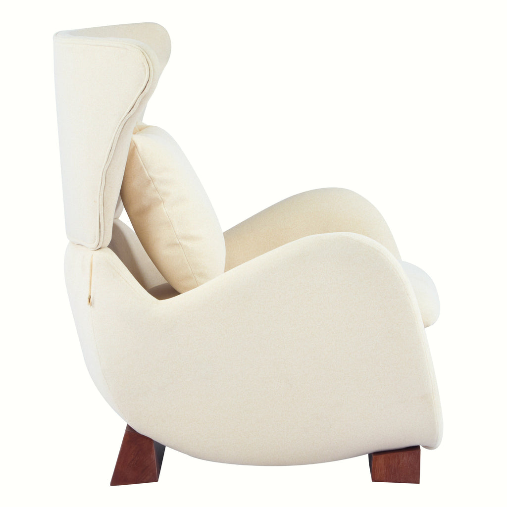 Modern Brown Polyester Accent Chair with Pet/Storage Space