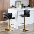 Modern PU Upholstered Bar Stools（Set of 2）