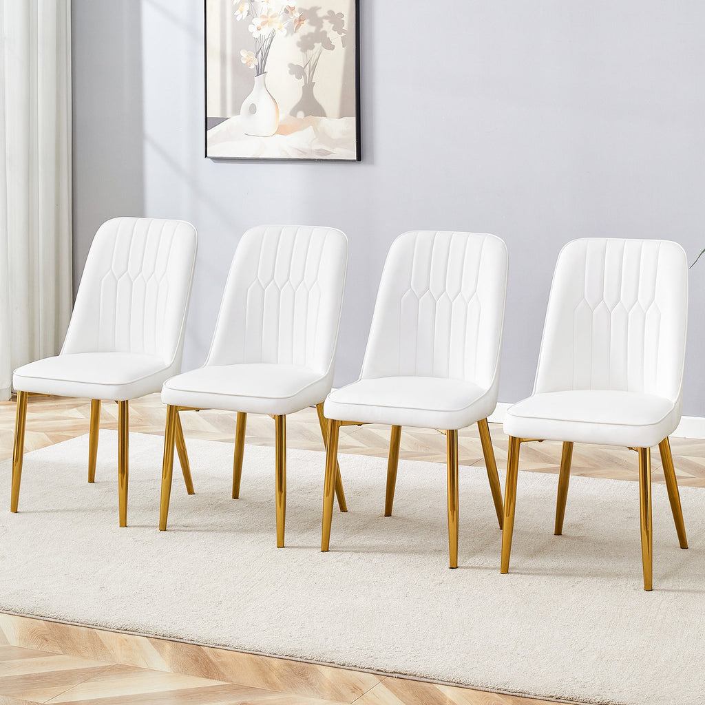 Modern PU Leather Backrestdining Dining Chairs