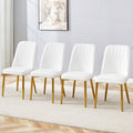 Modern PU Leather Backrestdining Dining Chairs