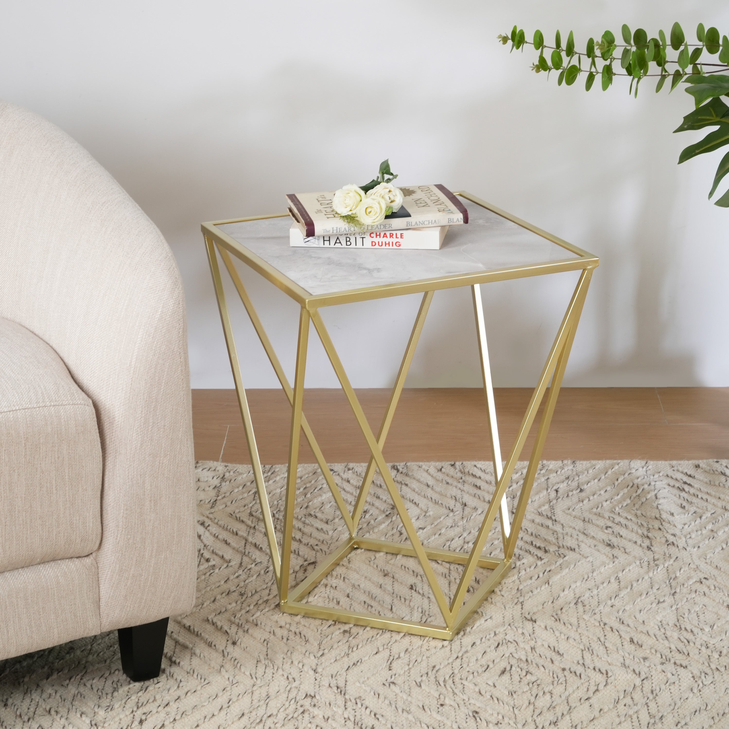 Creative Simiple Glass Side Table