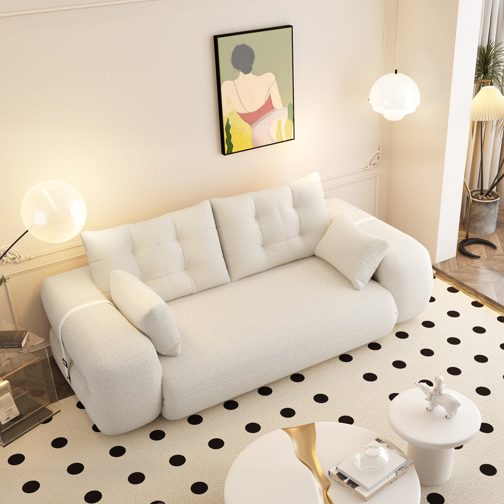78.7 ' Multi-Functional Teddy Foldable Sofa Bed