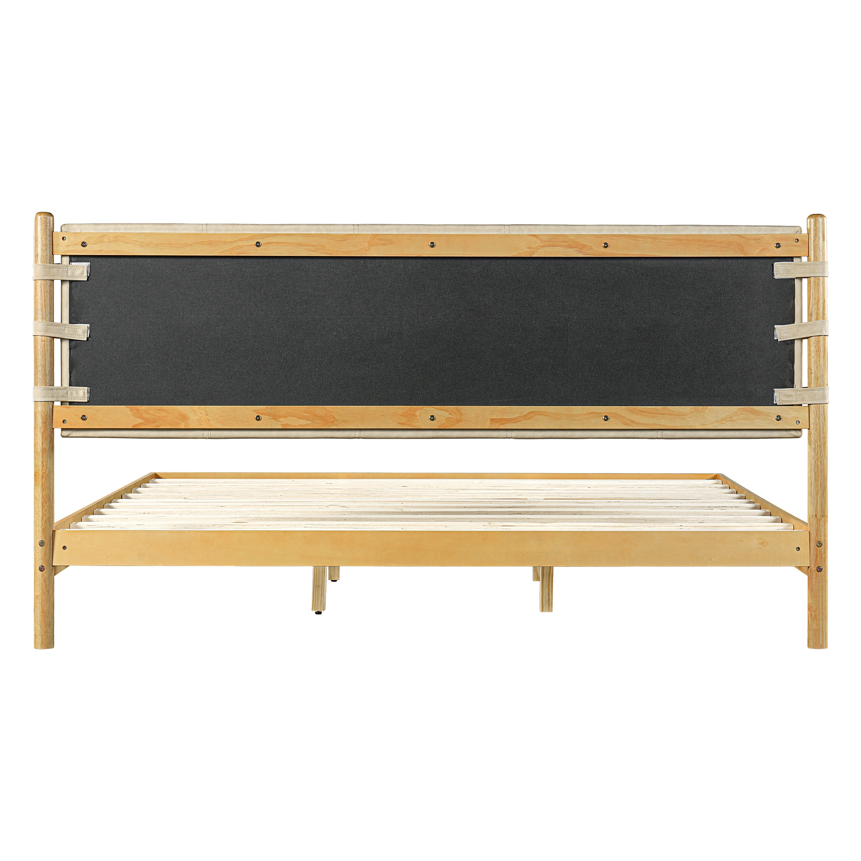 Premium Rubber Wood Platform Bed Frame