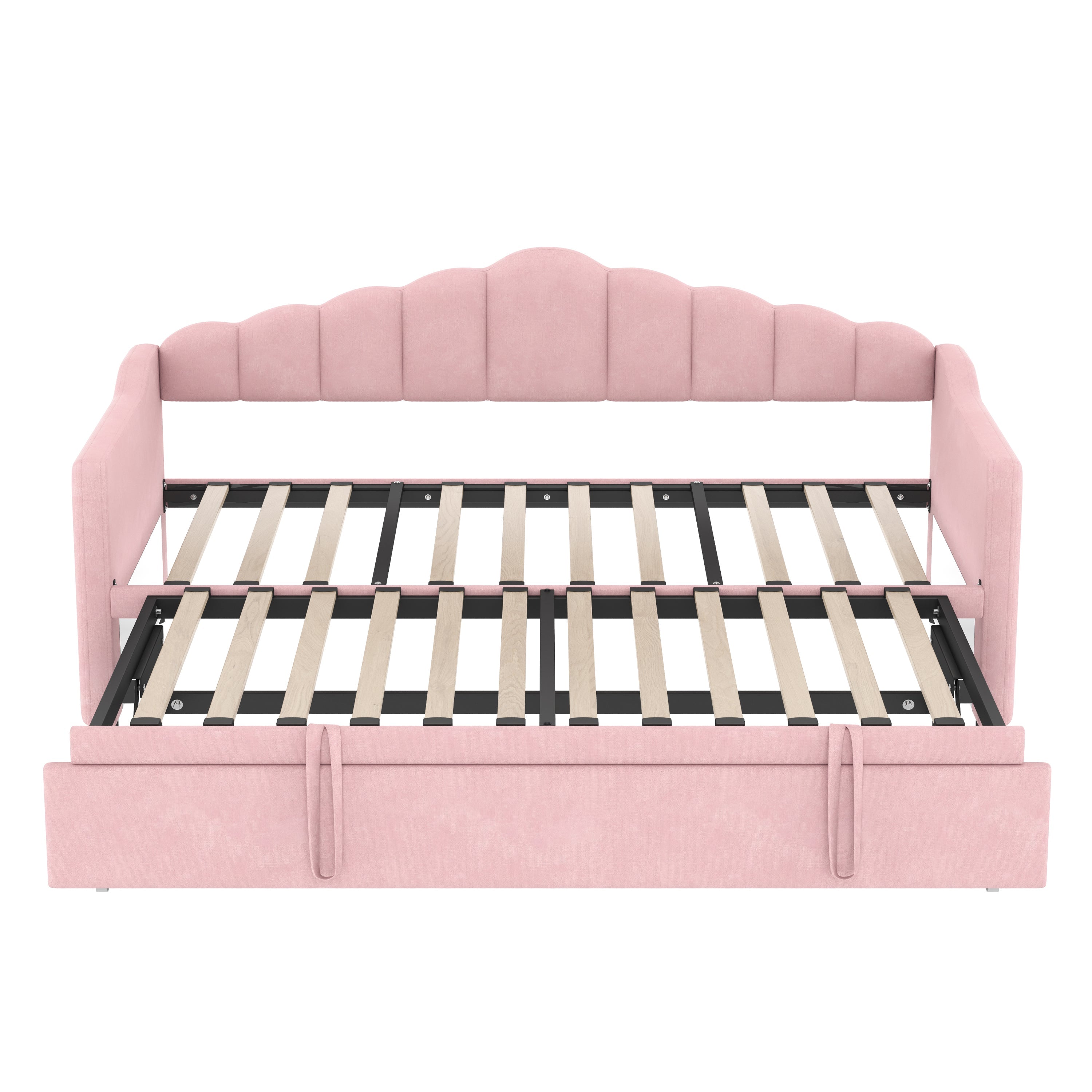 Upholstered Twin Size Daybed with Adjustable Height