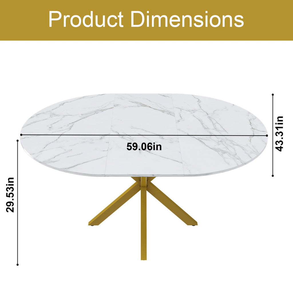 Modern Solid Wood Veneer Retractable Dining Table