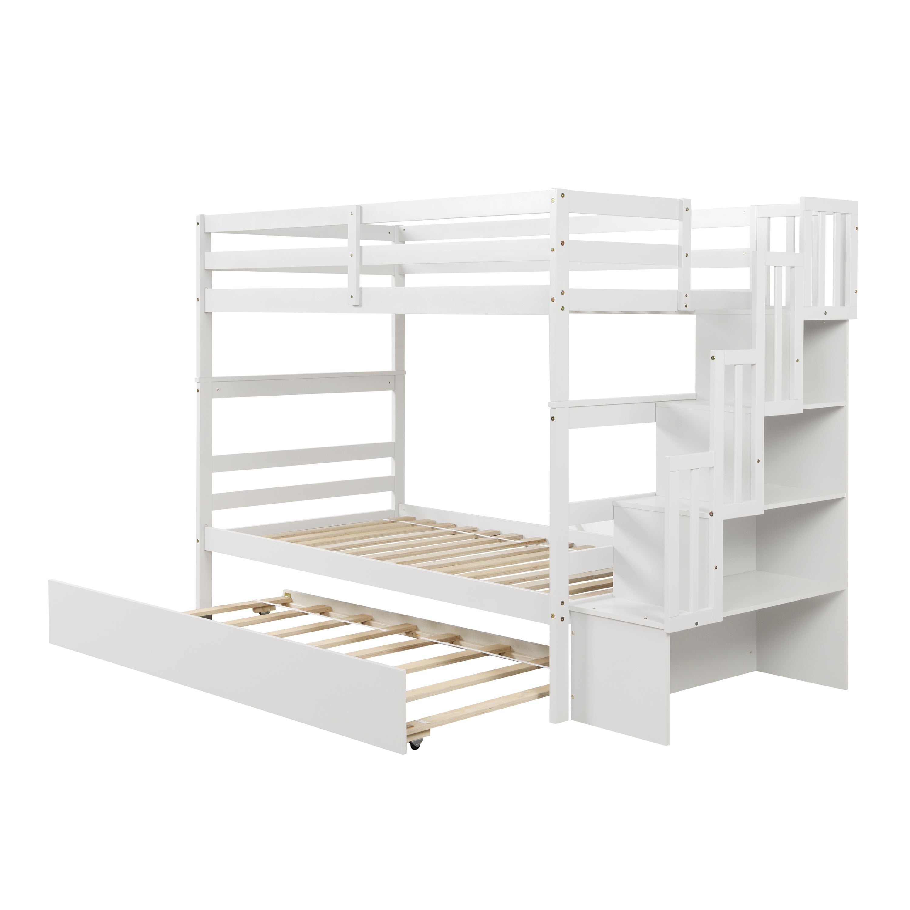 Twin over Twin Bunk Beds with Twin Trundle