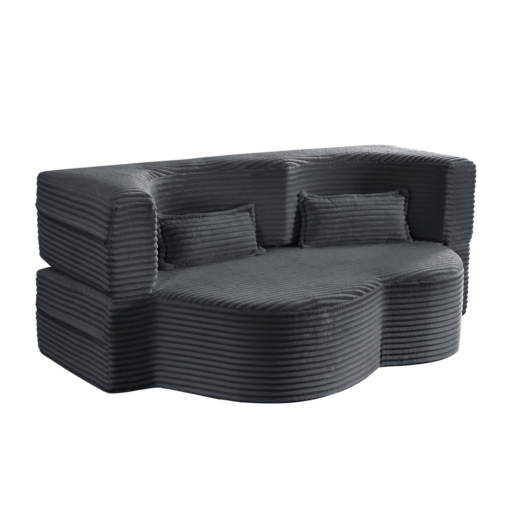 Full Size Convertible Floor Sleeper Sofa Bed