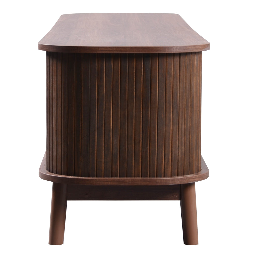 Modern Farmhouse Rattan TV Stand  Up to 75''