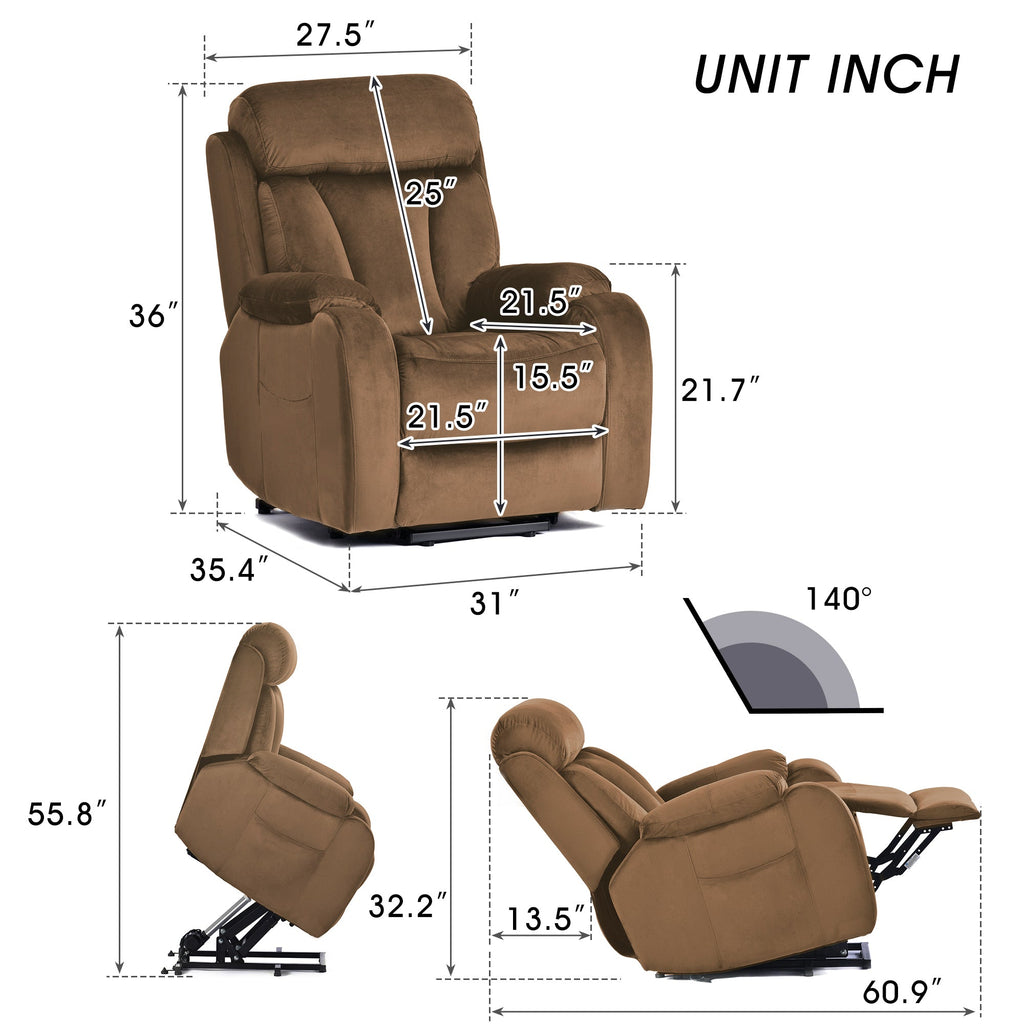 Electric Heavy Duty Lift Chair Recliners Chair for Small Spaces
