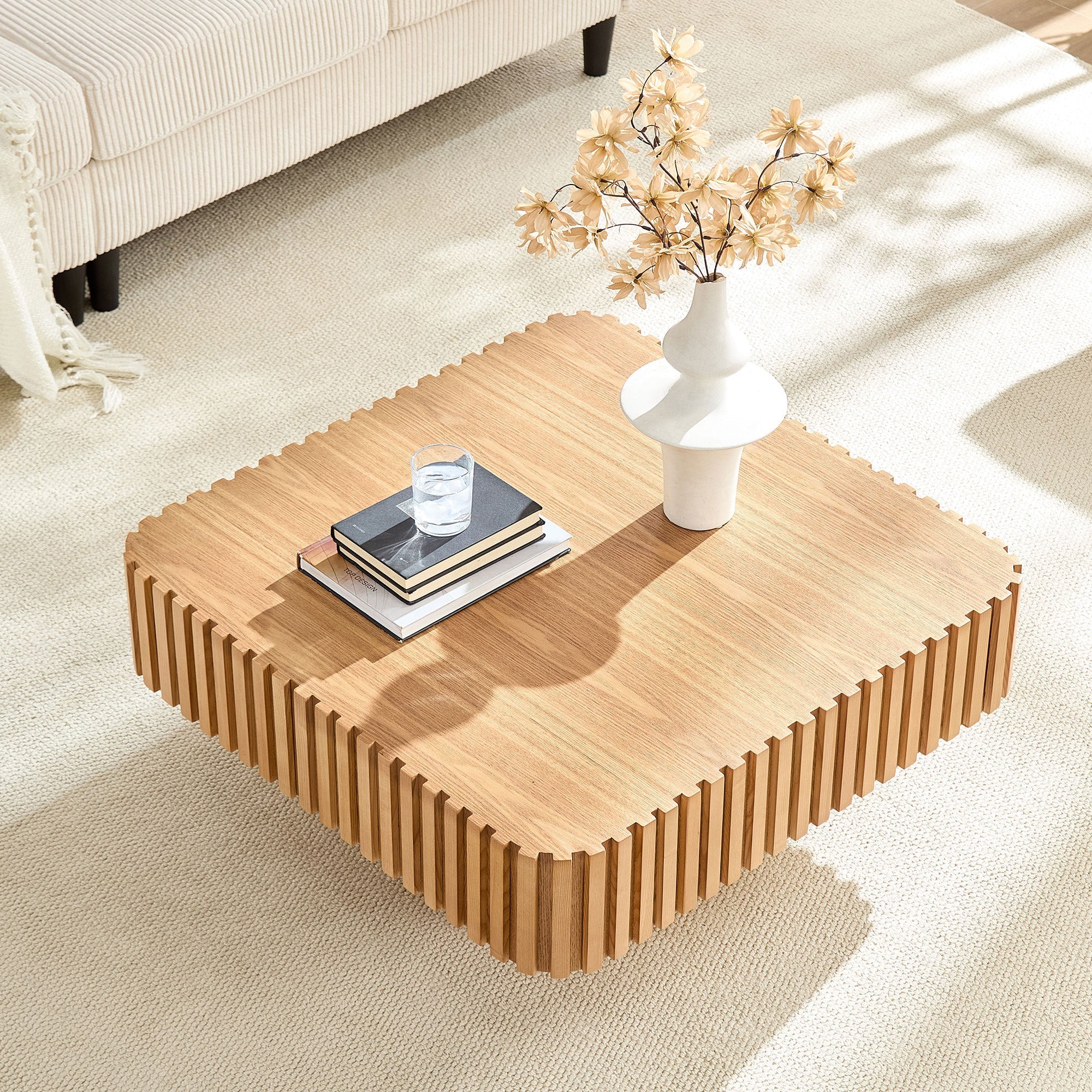 Modern MDF Woode Square Coffee Table