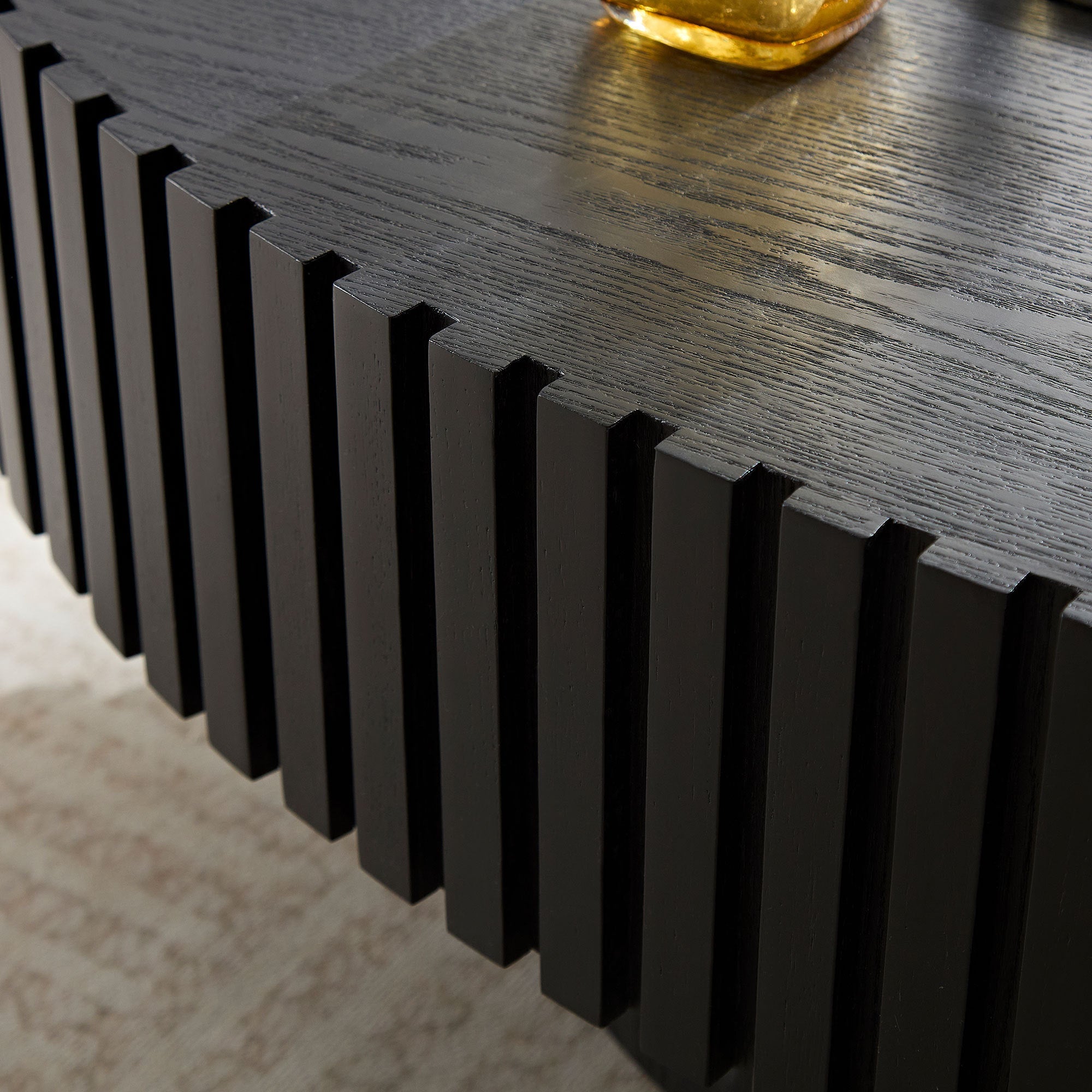 Modern MDF Handcraft Oval Coffee Table
