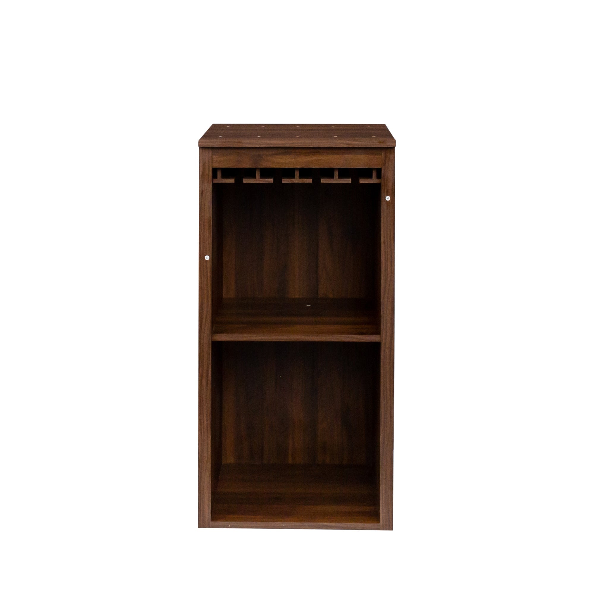 Brown Walnut Color Modular Wine Bar Cabinet