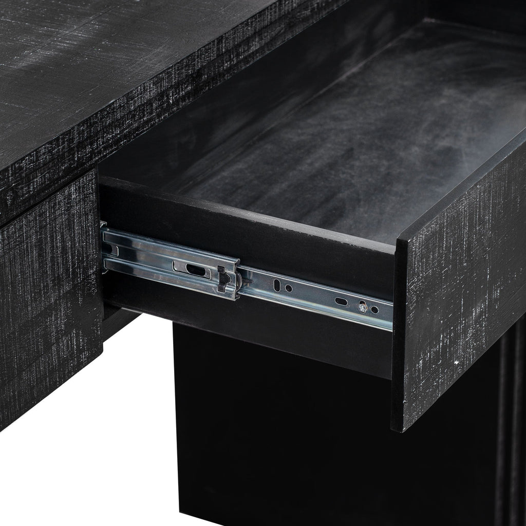Unique Retro Silhouette Console Table with Open Style