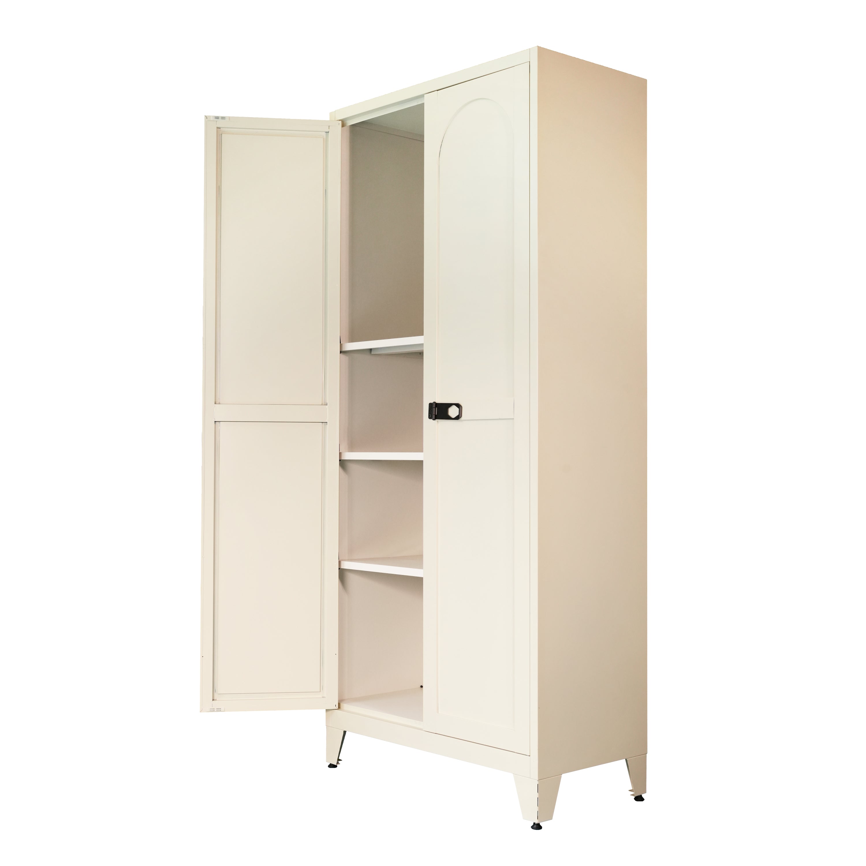 71'' 2 Shapely Doors Cabinet with Lock