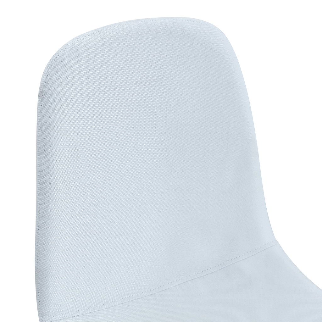 Luxury Simple Chair Black Linen Dining Chair  (Set of 4)