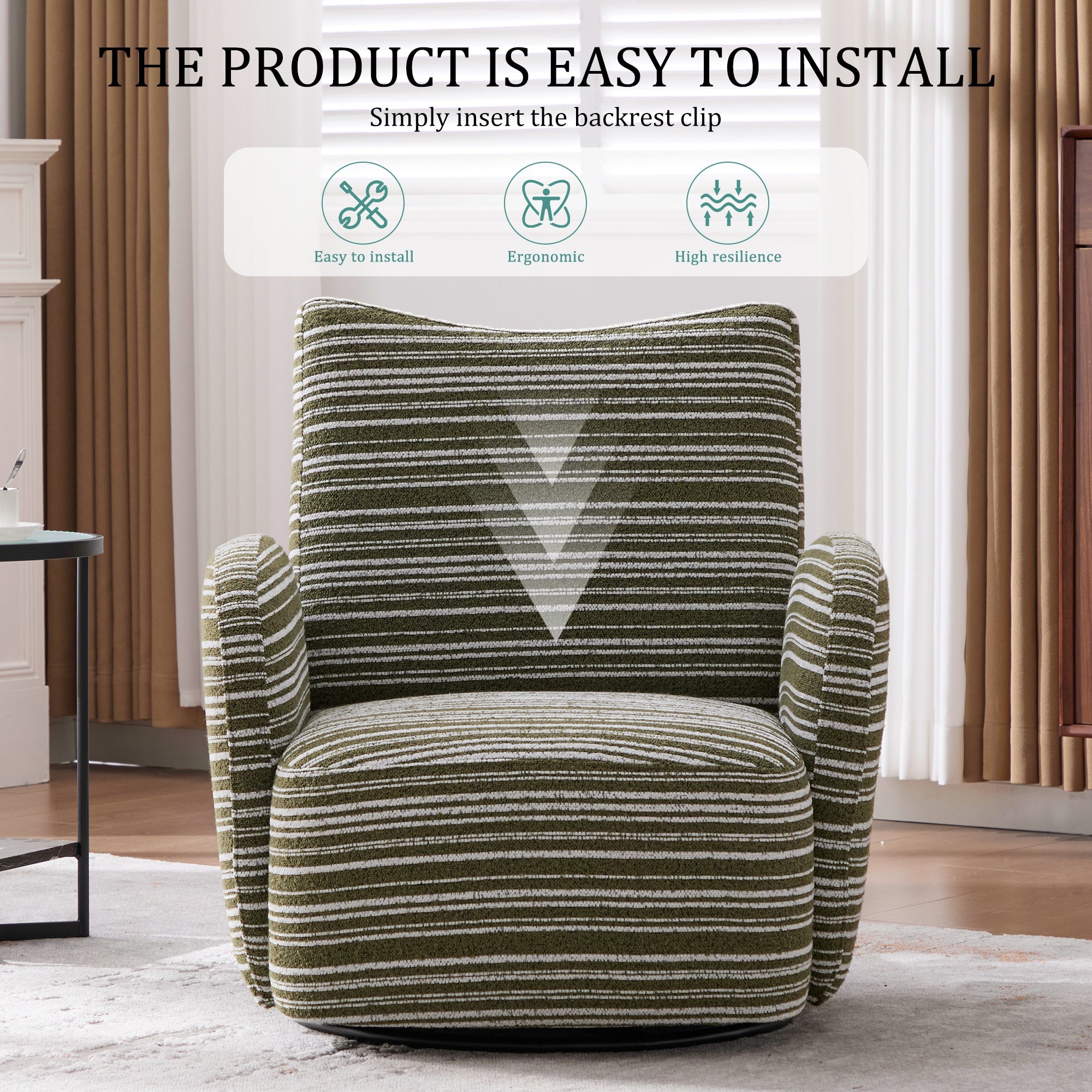 Modern Style Swivel Leisure Chair