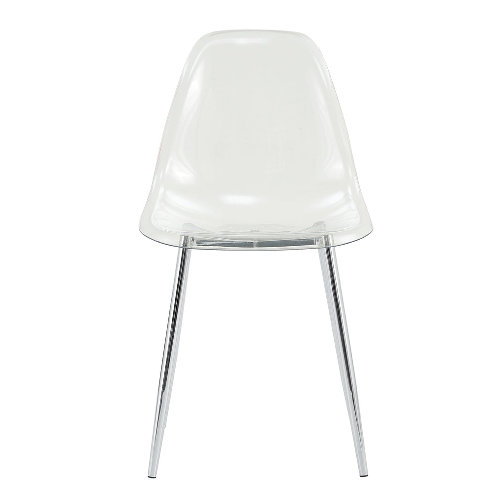 Modern Minimalist Transparent Metal Dining Chairs