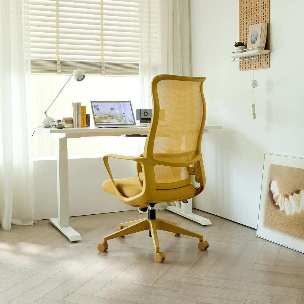 Modern Executive Office Chair with Adjustable Height Lumbar Support