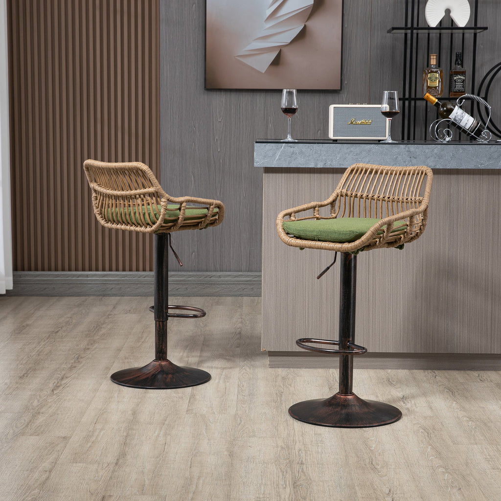 Modern Swivel Bar Stools (Set of 2)