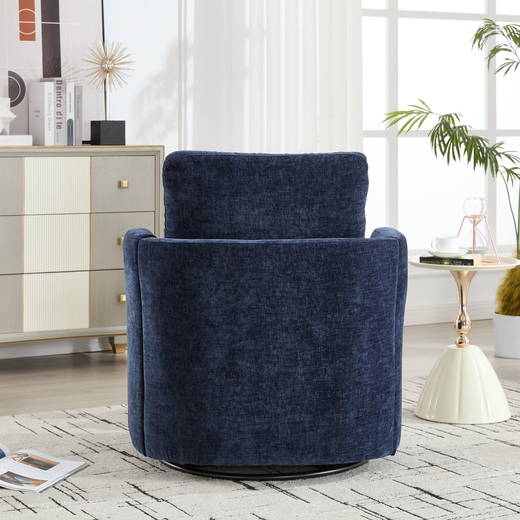 Swivel Chenille Fabric Sofa Chair