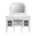 Elegant White Makeup Vanity Desk