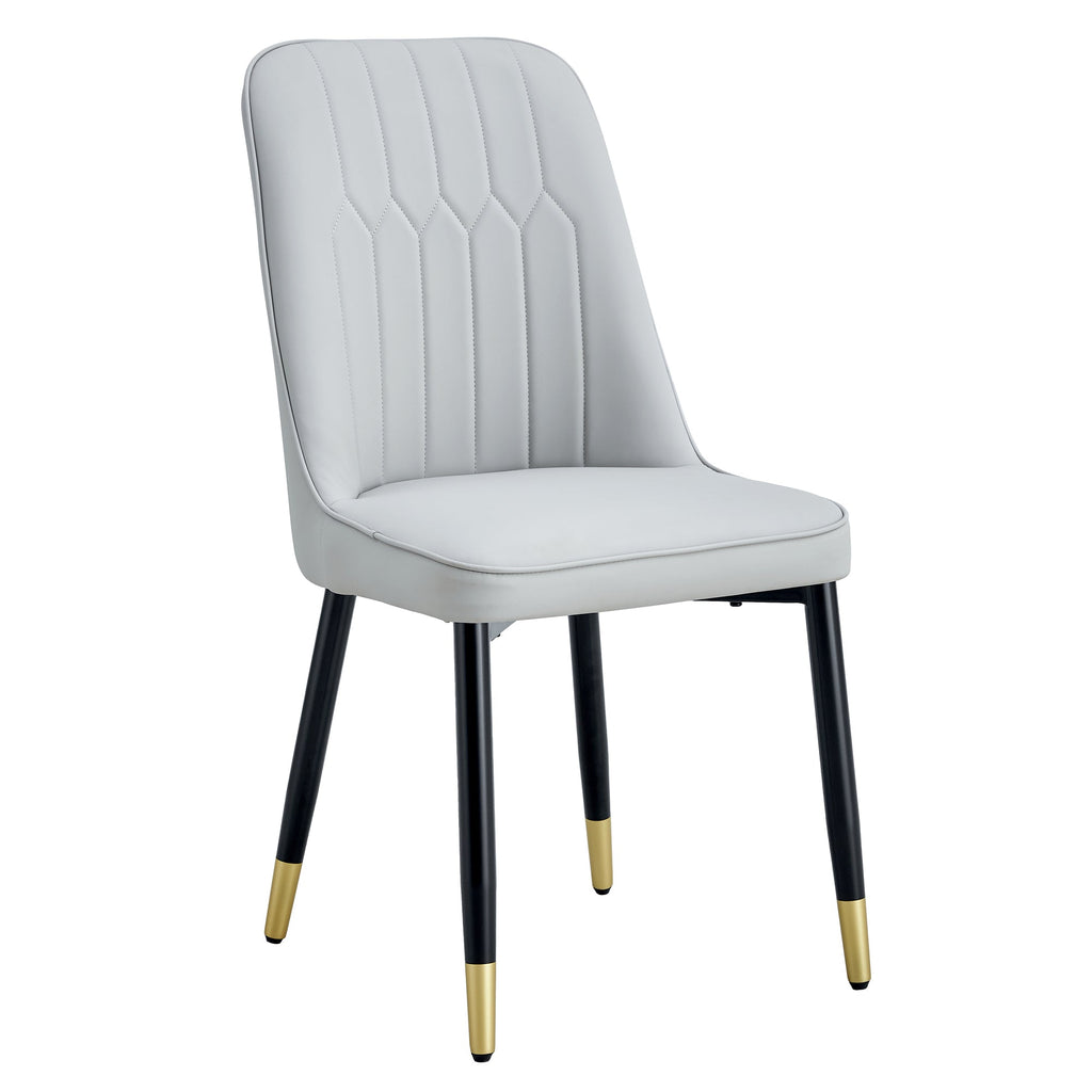 Modern PU Artificial Leather Dining Chairs (Set of 4)