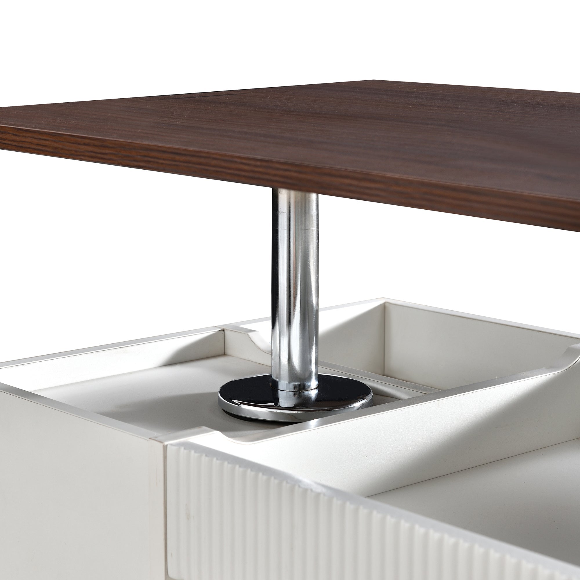 Modern Multifunctional Adjustable End Table with Wheels