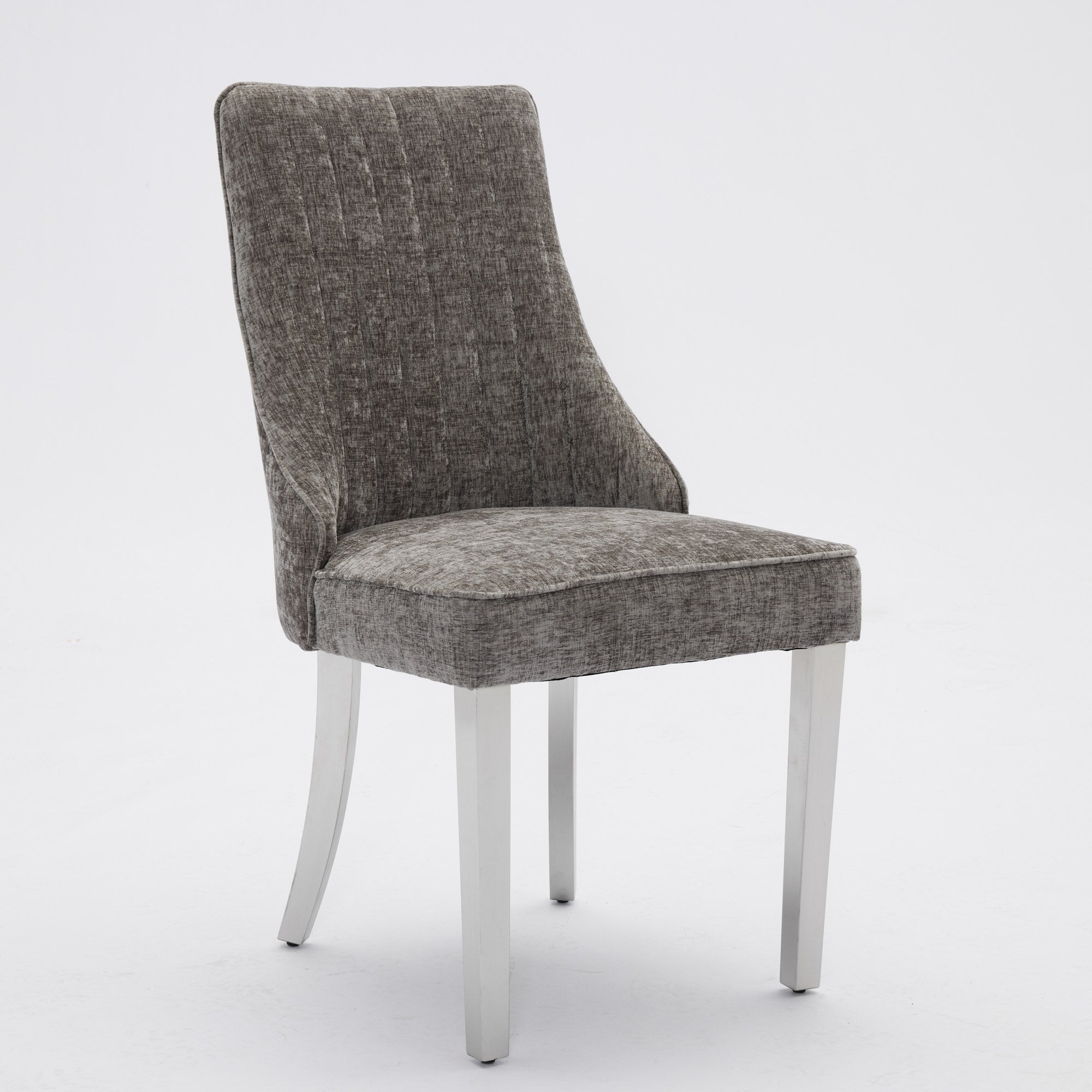 Rayon Cloth Flocking Chenille Dining Chairs (Set of 2 )