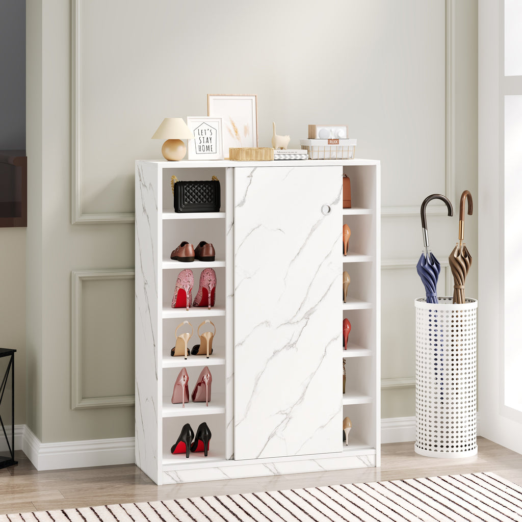 Marble Shoe Cabient with Sliding Door