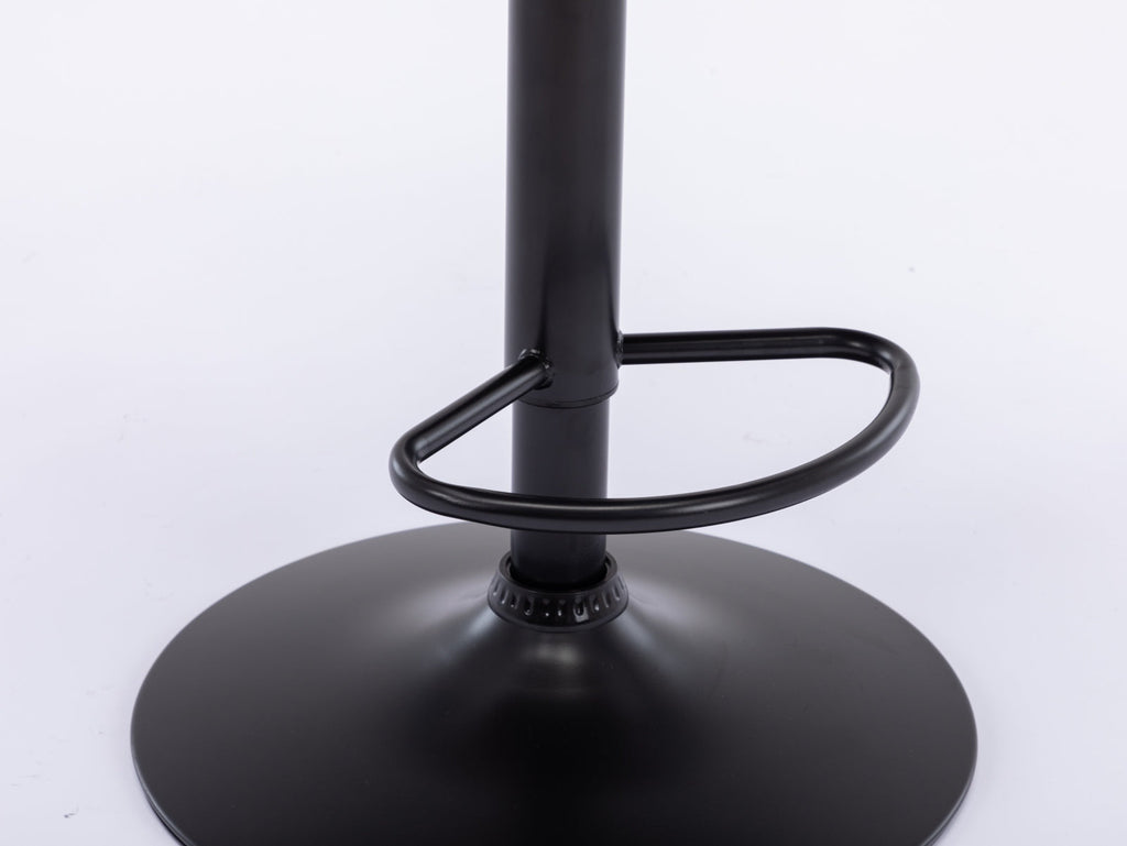 Modern Swivel Velvet Barstools Adjusatble Seat (Set of 2)