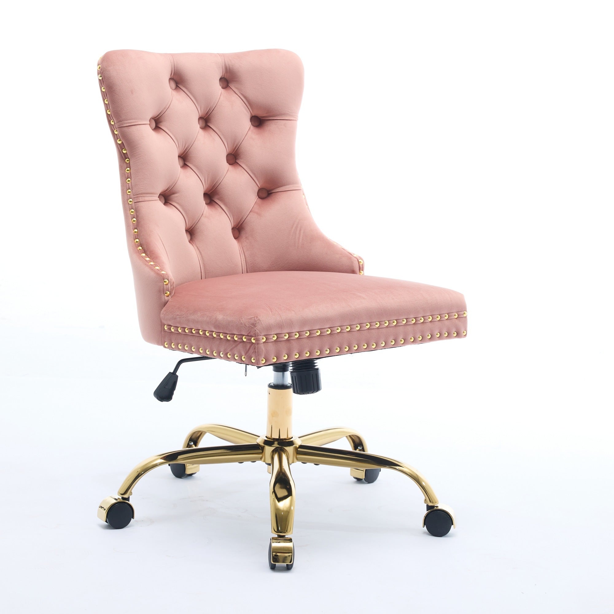 Modern Velvet Upholstered Tufted Button Home Office Chair