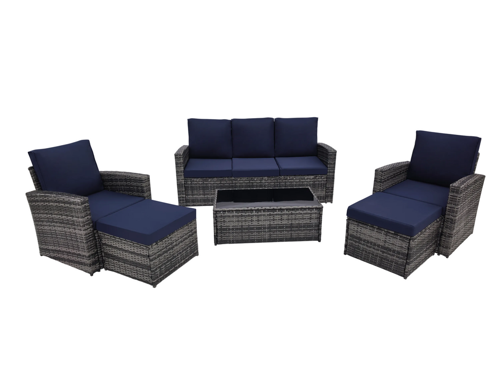 Outdoor Sectional Patio Set Half Moon Round Sofa for Backyard Garden