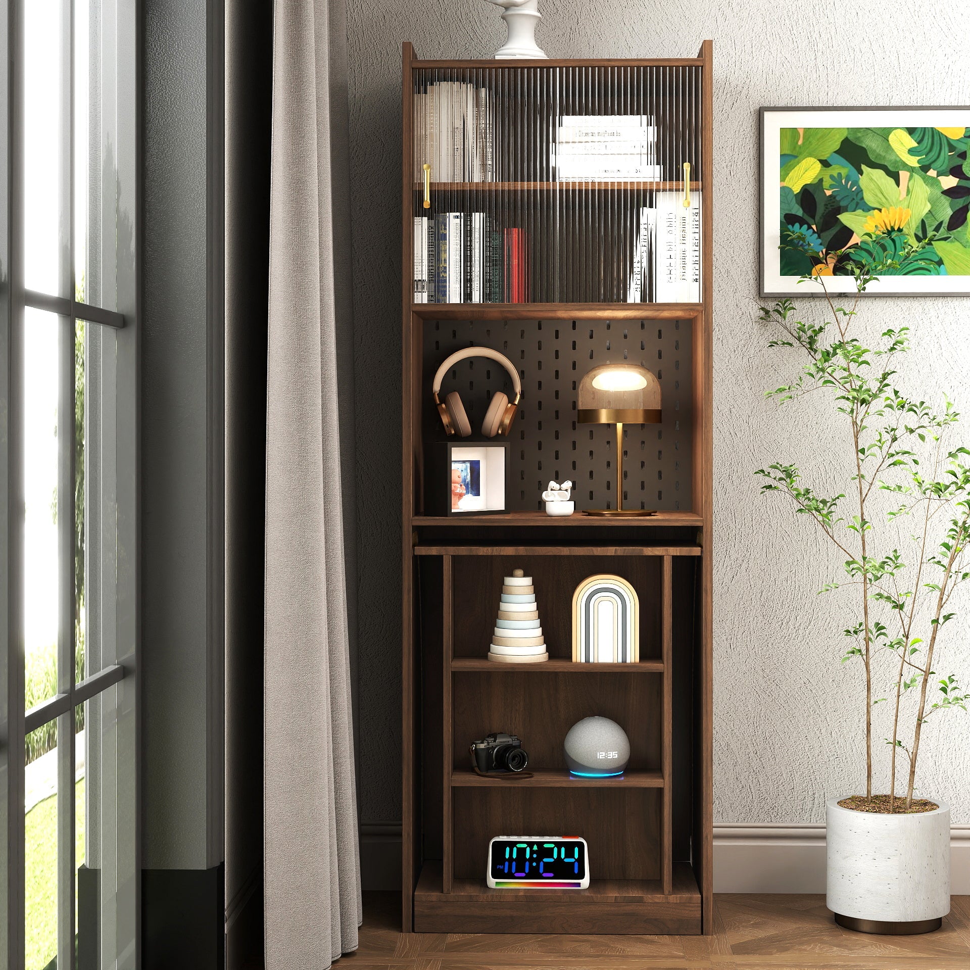 Space-Saving Foldable Computer Desk
