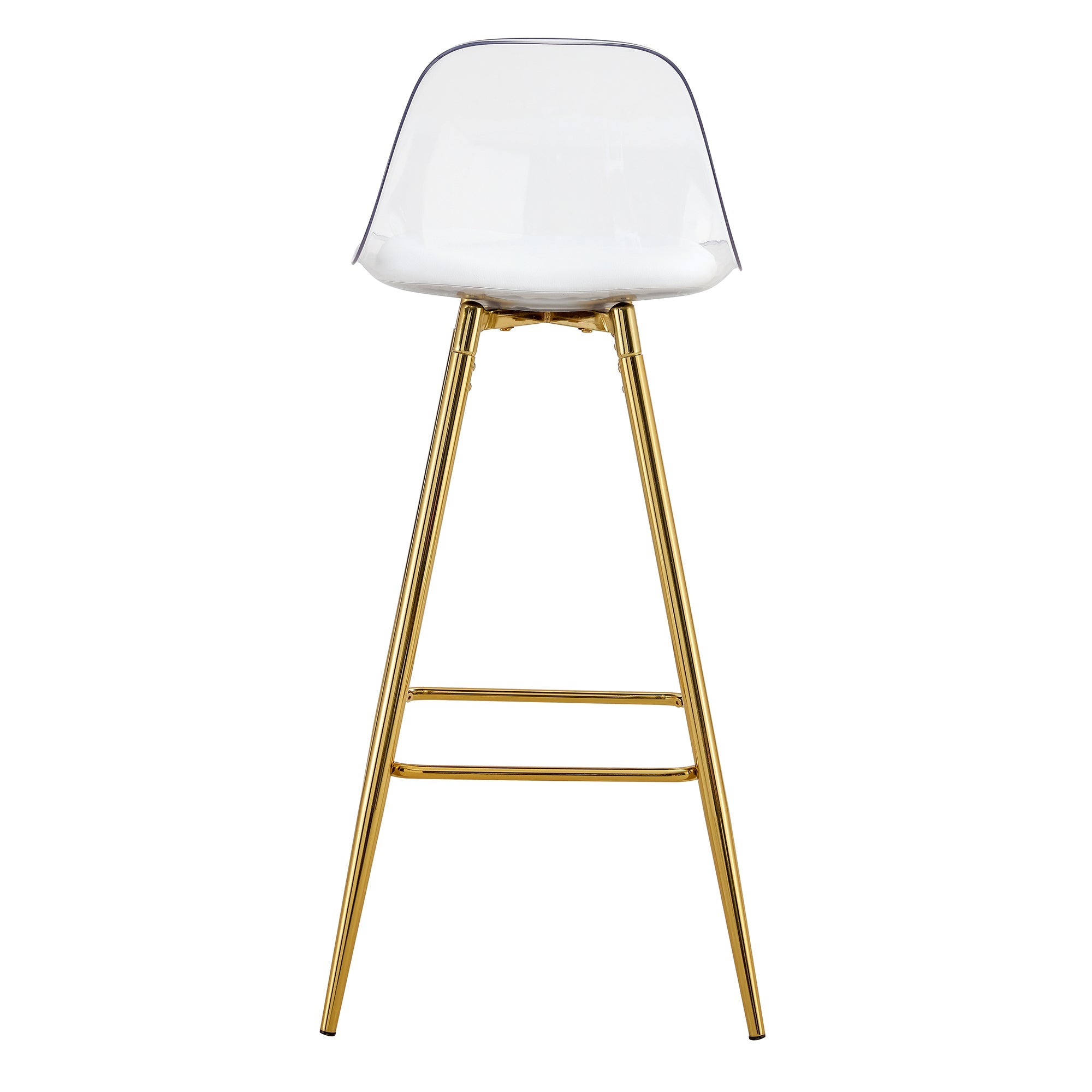 Stylish Upholstered Bar Chairs with Metal Legs