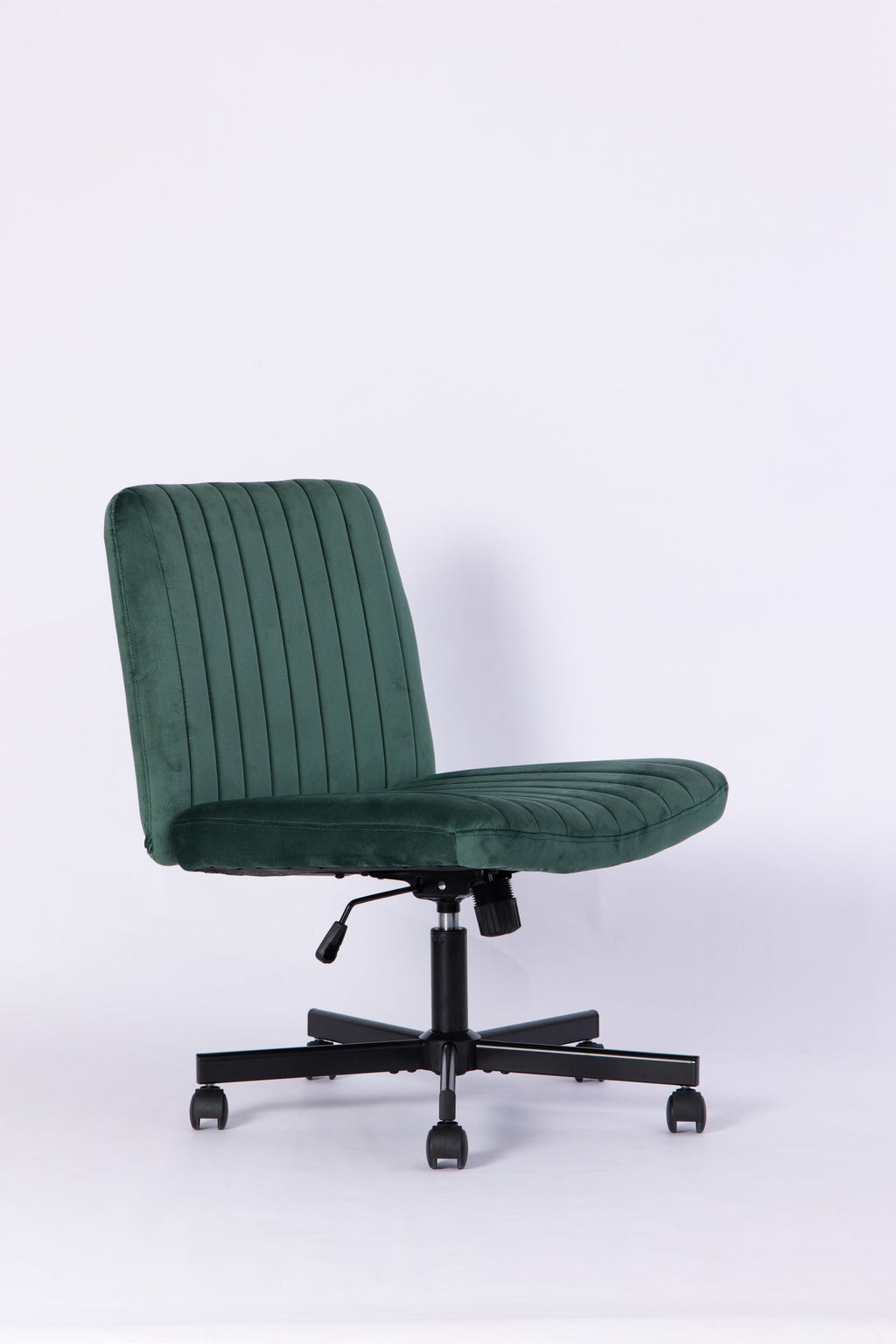 Criss Cross Armless Office Chair with Wheels
