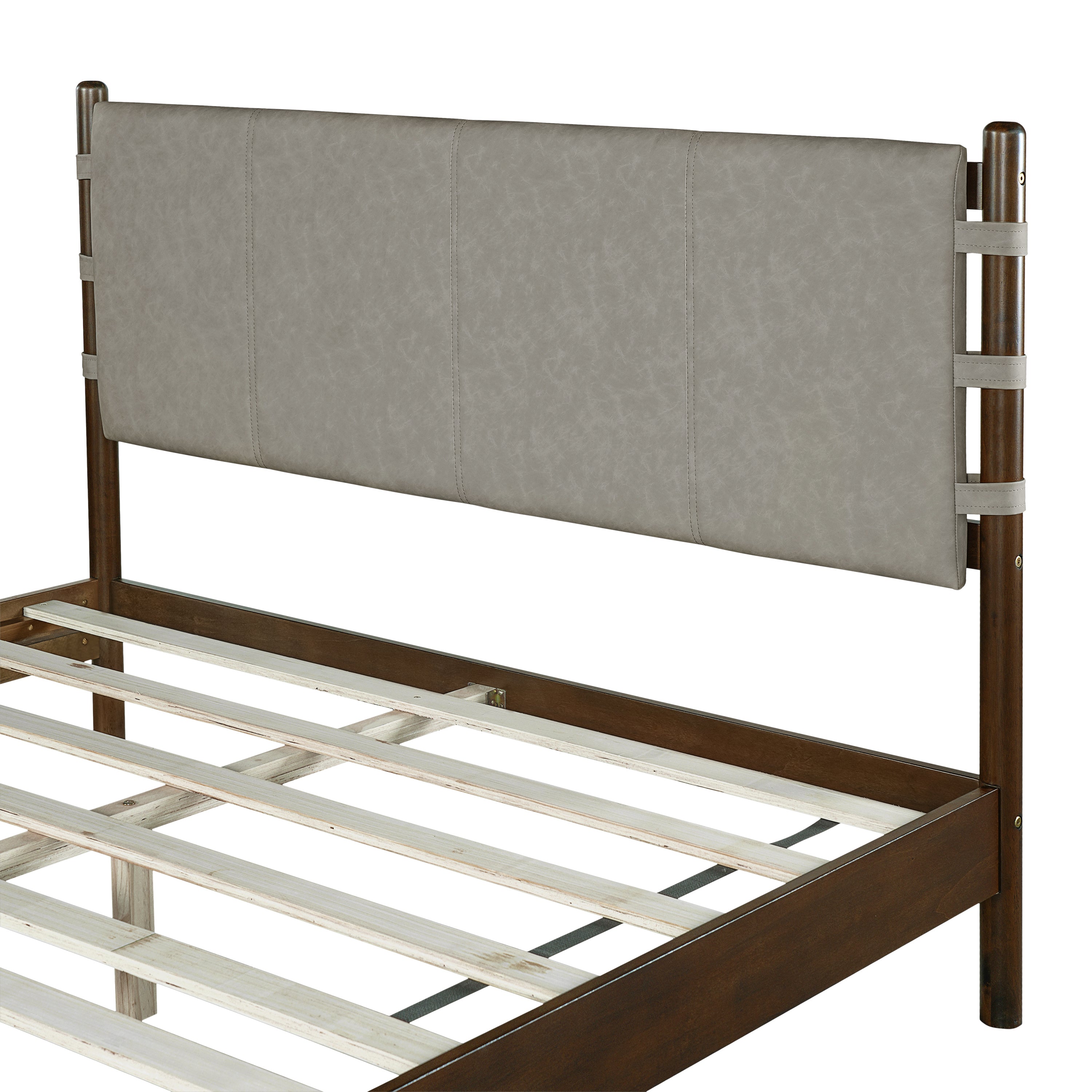 Modern Queen Bed Frame Set with 2 Nightstands
